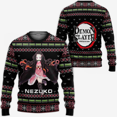Divesart - Nezuko Kamado Pullover Weihnachts Demon Slayer Anime -Geschenk
